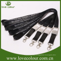 Black Lanyards Abzeichenhalter mit Sonderdruck